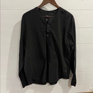 Eddie Bauer Charcoal Long Sleeve Henley